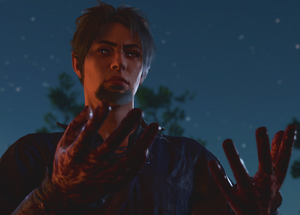 Ryker stares down at his blood-soaked hands.